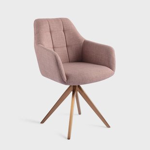 Jesper Home Draaibare Eetkamerstoel 'Noto' Turn Rose, kleur Vintage Rose
