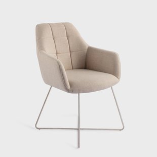 Jesper Home Eetkamerstoel 'Noto' Cross Steel, kleur Overnight Oats