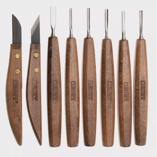 Narex Profi Detail Carving Set 869010, fijne gutsenset, 8-delig