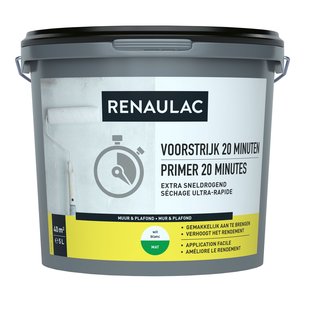 Renaulac 20 Minutes Primer - Muur En Plafond - Wit - 5l