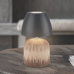 Briloner LED tafellamp op accu Brilo unplugged Cera, antraciet, 22 cm