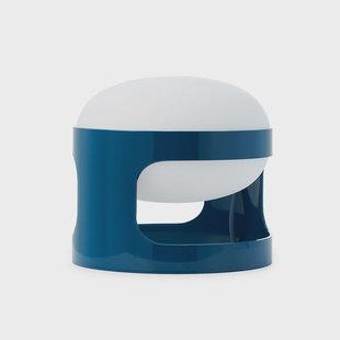 KD28 LED tafellamp, petrol, hoogte 23 cm K28 Kartell - Woonkamer - Designer - Kunststof - 1 lamp