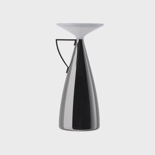 Camomille LED tafellamp op batterijen, donkergrijs, hoogte 24 cm Kartell - Woonkamer - Designer - Kunststof - 1 lamp
