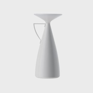 Camomille LED tafellamp op batterijen, wit, hoogte 24 cm Kartell - Woonkamer - Designer - Kunststof - 1 lamp