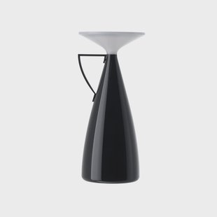 Camomille LED tafellamp op batterijen, zwart, hoogte 24 cm Kartell - Woonkamer - Designer - Kunststof - 1 lamp