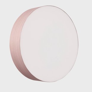 LZF LAMPS LZF LED wandlamp Gea, lichtroze, Ø 42 cm, hout