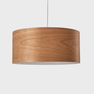 LZF LAMPS LZF LED hanglamp Gea, kersenhoutkleurig, Ø 42 cm, hout