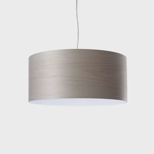 LZF LAMPS LZF LED hanglamp Gea, grijs, Ø 42 cm, hout