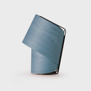 LZF LAMPS LZF tafellamp Tiny, blauw, hoogte 22 cm, houtfineer