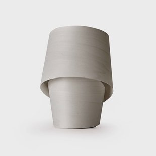 LZF LAMPS LZF tafellamp Tiny, grijs, hoogte 22 cm, houtfineer