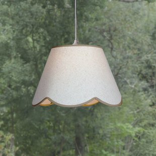 PR Home Hanglamp Nell, beige, Ø 35 cm, E27, stof