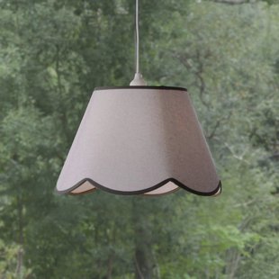 PR Home Hanglamp Nell, mosgroen, Ø 35 cm, E27, stof
