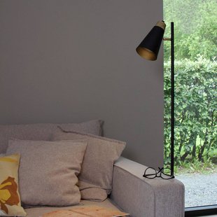 PR Home vloerlamp Wien, zwart, 1-lamp, hoogte 147 cm
