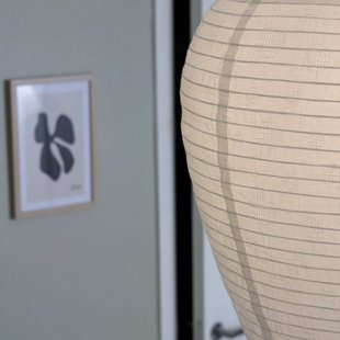 PR Home hanglamp Verona, wit, Ø 35 cm, stof, E27-LED