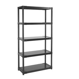 Grossfillex Stellingkast - Workline 3,0 - 175x90x40cm - Draagkracht 90kg - Zwart