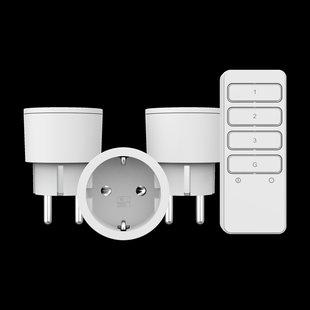 Klik Aan & Klik Uitset - Apc3-2300rn - 3x Acc-2300 - Inclusief Afstandsbediening - Wit