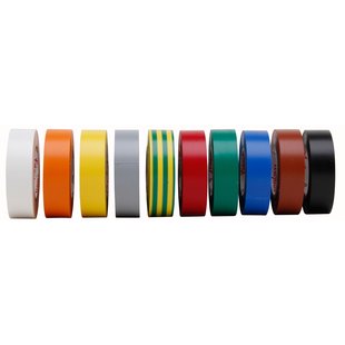 Isolatietape 15mmx10m Multicolor 10st.