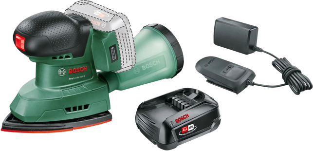 Bosch Universal Sander 18V-10 + POWER FOR ALL 18V 2,5 Ah Accu Set