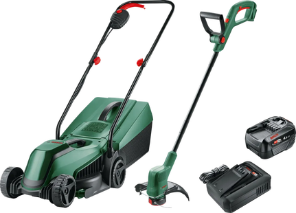 Bosch EasyMower 18V-32-200 + Bosch Easygrasscut 18 + Bosch Starterset 18V 4,0 Ah