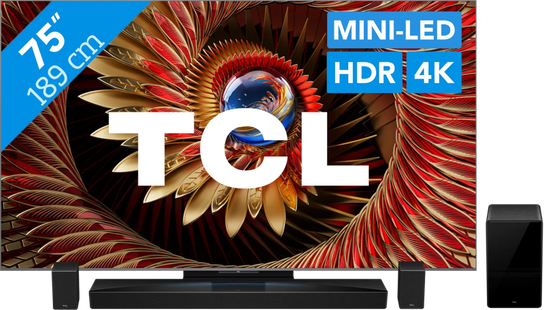 TCL 75 QD Mini-led C81K 4K (2025) + TCL Q85H PRO