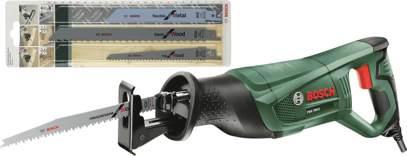Bosch PSA 700 E (+4 zaagbladen)
