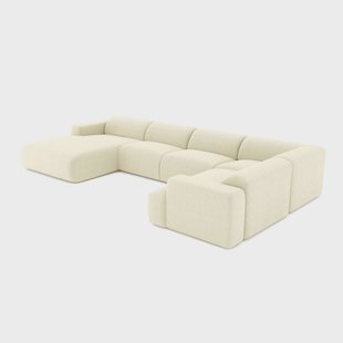 Panoramische bank Myra links corduroy |