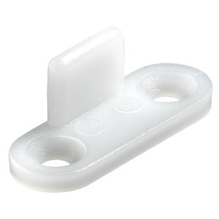 Hettich Vloergeleider Schuifdeur Wit Pvc - 6 Stk.