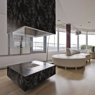 Transform Zelfklevende Decoratiefolie Marble Zwart 45x200cm