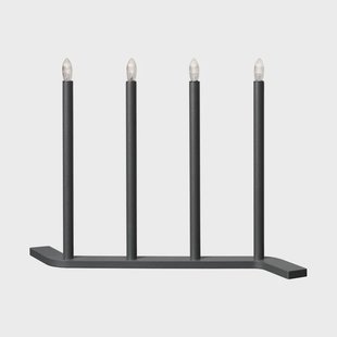 SMD Design Advent RE adventskandelaar Grijs-4 lampjes