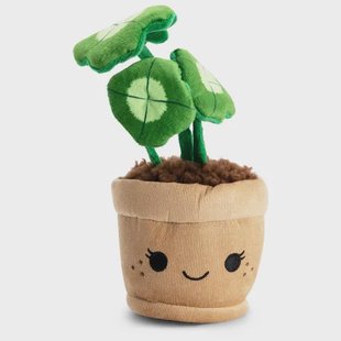 Pluche plant klavertje4 19cm