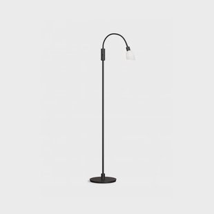 Herstal Cut enkele vloerlamp 140 cm Zwart