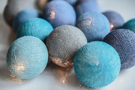 Irislights Ocean Blue 35-lichts 390 cm Blauw