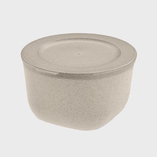 Koziol Connect schaal met deksel 1 L biocirculaire thermoplast Nature desert sand