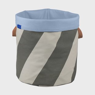 Mette Ditmer Diagonaal wasmand Ø40x50 cm Dark olive-sand