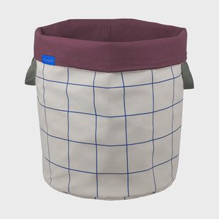 Mette Ditmer Mesh wasmand Ø40x50 cm Cobalt-sand