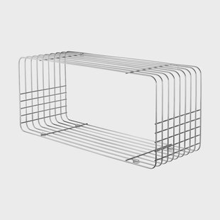 Mette Ditmer Wire plank 31x70x26 cm Chrome