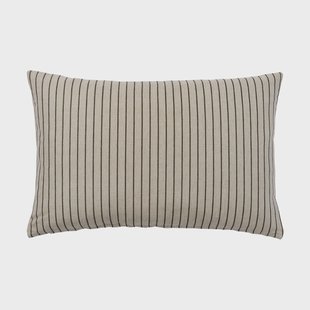 Broste Copenhagen Karen kussenhoes Light beige-zwart, 40x60 cm