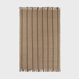 Broste Copenhagen Yuki matras Black-natural, 140x200 cm