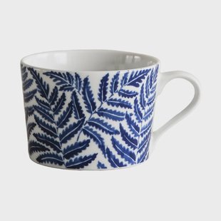 Götefors Porslin Fern kop 24 cl Blauw