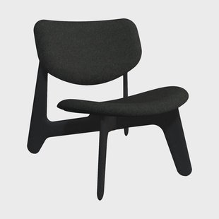 Tom Dixon Slab loungestoel gestoffeerde zitting Natural brushed oak-Hallingdal 0180 CMHR