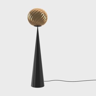 Tom Dixon Whirl cone fat vloerlamp Goud-zwart