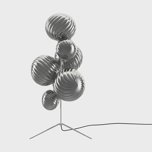 Tom Dixon Whirl kroonluchter vloerlamp Zilverkleurig