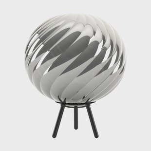 Tom Dixon Whirl draagbare vloerlamp Zilver-zwart