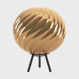Tom Dixon Whirl draagbare vloerlamp Goud-zwart