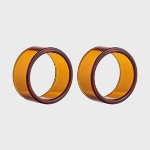Muurla Loop servettring 2-pack Amber