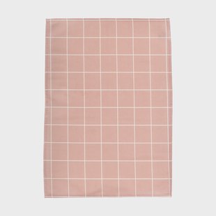 Muurla Checks & Stripes keukendoek 50x70 cm Roze