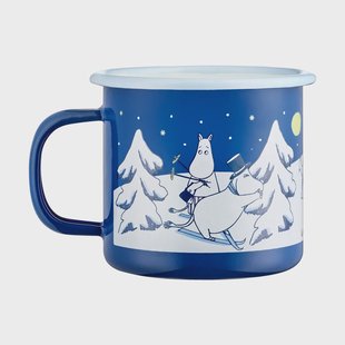 Muurla Moomin geëmailleerde mok 37 cl Starry night
