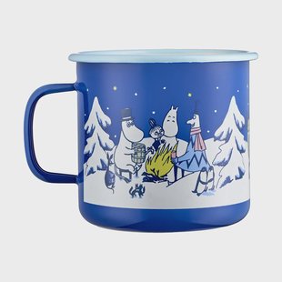 Muurla Moomin emaillen mok 80 cl Starry night