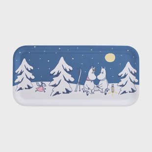 Muurla Moomin dienblad 13x27 cm Starry night