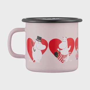 Muurla Moomin emaille mok 25 cl Heart